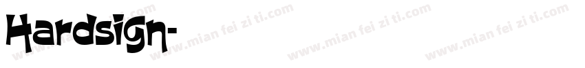 Hardsign字体转换