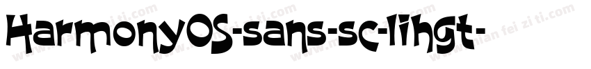 HarmonyOS-sans-sc-lihgt字体转换
