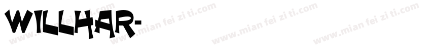 WILLHAR字体转换
