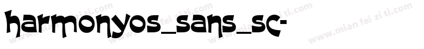 harmonyos_sans_sc字体转换
