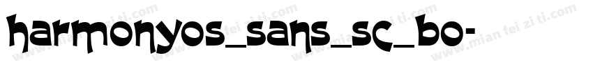 harmonyos_sans_sc_bo字体转换