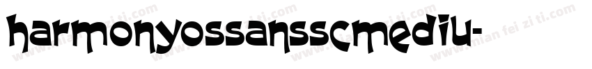 harmonyossansscmediu字体转换