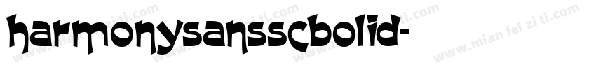 harmonysansscbolid字体转换