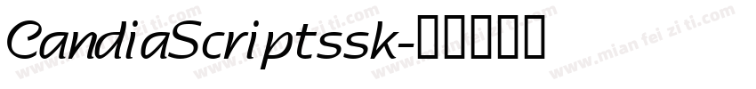 CandiaScriptssk字体转换
