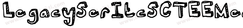 LegacySerItcSCTEEMed字体转换