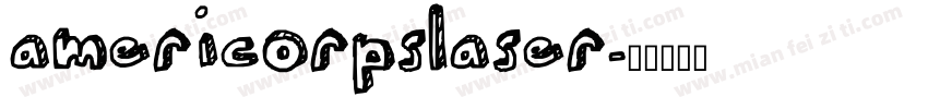 americorpslaser字体转换