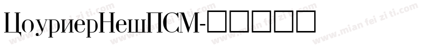CourierNewPSM字体转换
