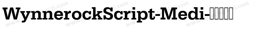 WynnerockScript-Medi字体转换