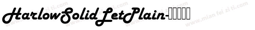 HarlowSolidLetPlain字体转换