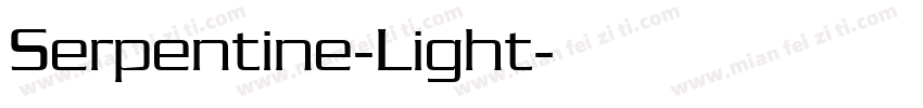Serpentine-Light字体转换