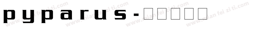 pyparus字体转换