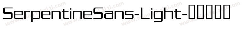 SerpentineSans-Light字体转换