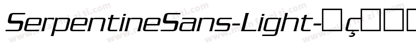 SerpentineSans-Light字体转换