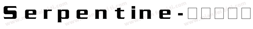 Serpentine字体转换