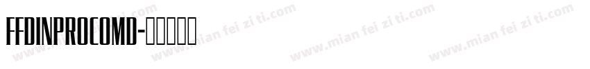 FFDINProComd字体转换