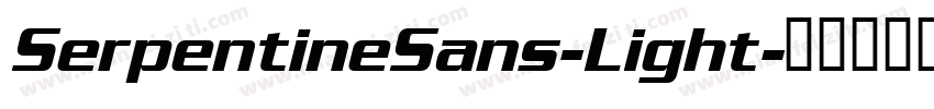 SerpentineSans-Light字体转换
