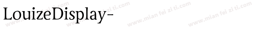 LouizeDisplay字体转换