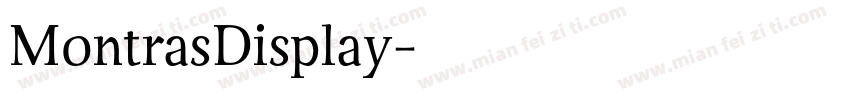 MontrasDisplay字体转换