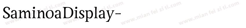 SaminoaDisplay字体转换