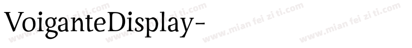 VoiganteDisplay字体转换