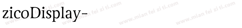 zicoDisplay字体转换