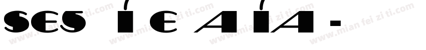 Sesquipedalian字体转换