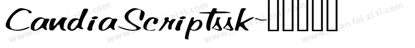 CandiaScriptssk字体转换