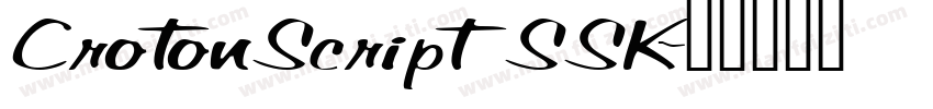CrotonScriptSSK字体转换