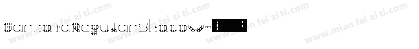 GarnataRegularShadow字体转换