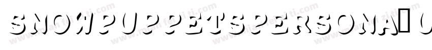 SnowPuppetsPersona1Use字体转换