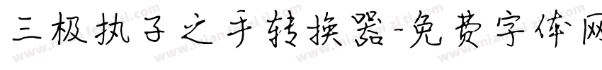 三极执子之手转换器字体转换