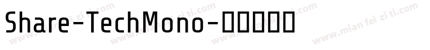 Share-TechMono字体转换