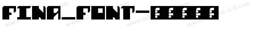 fina_font字体转换