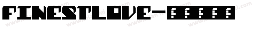 finestlove字体转换