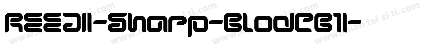REEJI-Sharp-BlodCB1字体转换