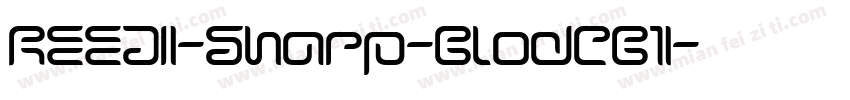 REEJI-Sharp-BlodCB1字体转换