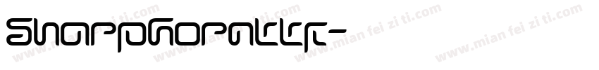 SharpHornttf字体转换