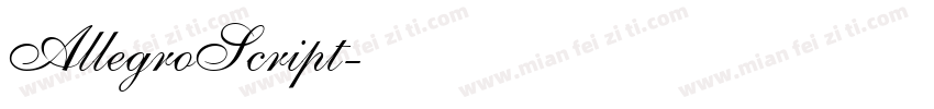 AllegroScript字体转换