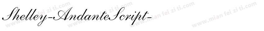 Shelley-AndanteScript字体转换