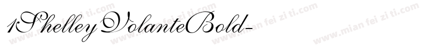 1ShelleyVolanteBold字体转换