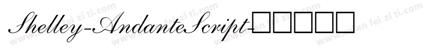 Shelley-AndanteScript字体转换