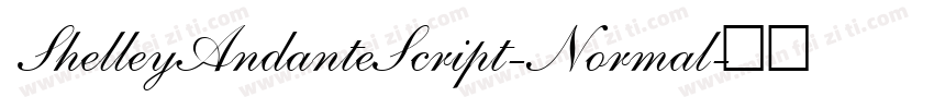 ShelleyAndanteScript-Normal字体转换