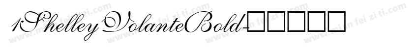 1ShelleyVolanteBold字体转换
