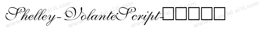 Shelley-VolanteScript字体转换