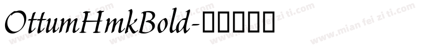 OttumHmkBold字体转换