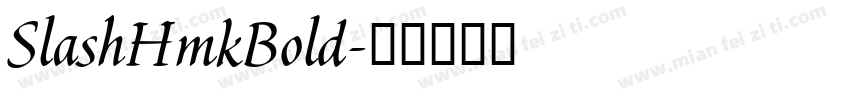 SlashHmkBold字体转换