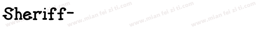 Sheriff字体转换