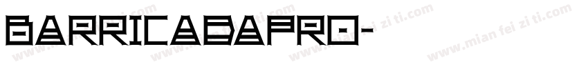 BarricadaPro字体转换