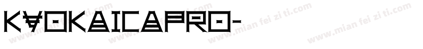 KyokaICAPro字体转换