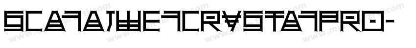 Sca1aJwe1Crysta1Pro字体转换
